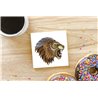 Tech Ceramic Coaster - 10cm  -  Big Cat (9)