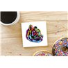 Tech Ceramic Coaster - 10cm  -  Big Cat (11)