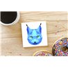 Tech Ceramic Coaster - 10cm  -  Big Cat (22)