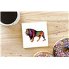 Tech Ceramic Coaster - 10cm  -  Big Cat (23)