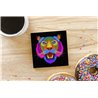 Tech Ceramic Coaster - 10cm  -  Big Cat (30)