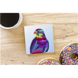 Tech Ceramic Coaster - 10cm  -  Bird (2)