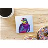 Tech Ceramic Coaster - 10cm  -  Bird (2)