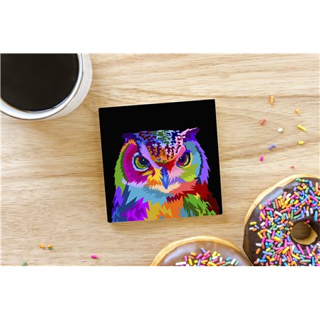 Tech Ceramic Coaster - 10cm  -  Bird (4)
