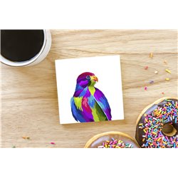 Tech Ceramic Coaster - 10cm  -  Bird (5)