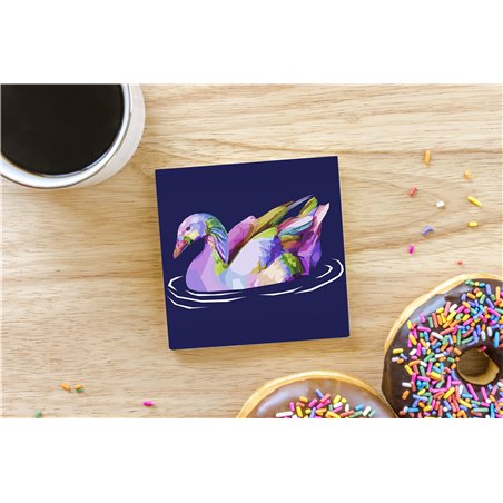 Tech Ceramic Coaster - 10cm  -  Bird (6)