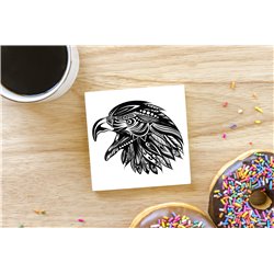 Tech Ceramic Coaster - 10cm  -  Bird (7)