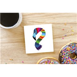 Tech Ceramic Coaster - 10cm  -  Bird (9)