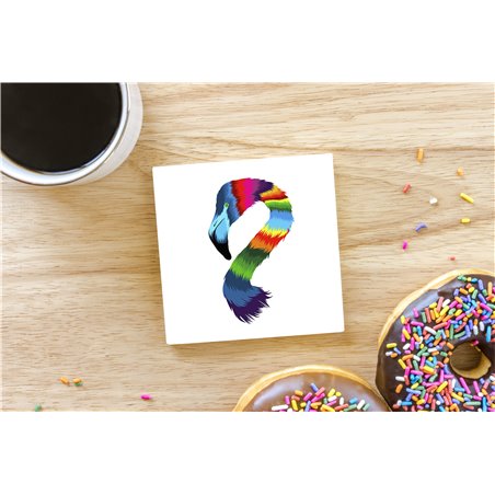 Tech Ceramic Coaster - 10cm  -  Bird (9)