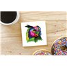 Tech Ceramic Coaster - 10cm  -  Bird (12)