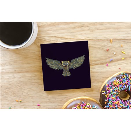 Tech Ceramic Coaster - 10cm  -  Bird (14)