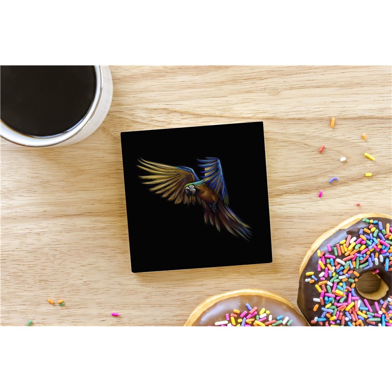 Tech Ceramic Coaster - 10cm  -  Bird (15)