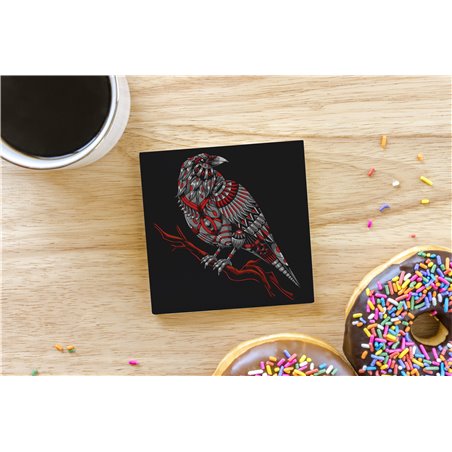 Tech Ceramic Coaster - 10cm  -  Bird (17)