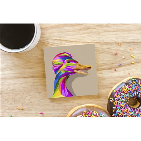 Tech Ceramic Coaster - 10cm  -  Bird (18)