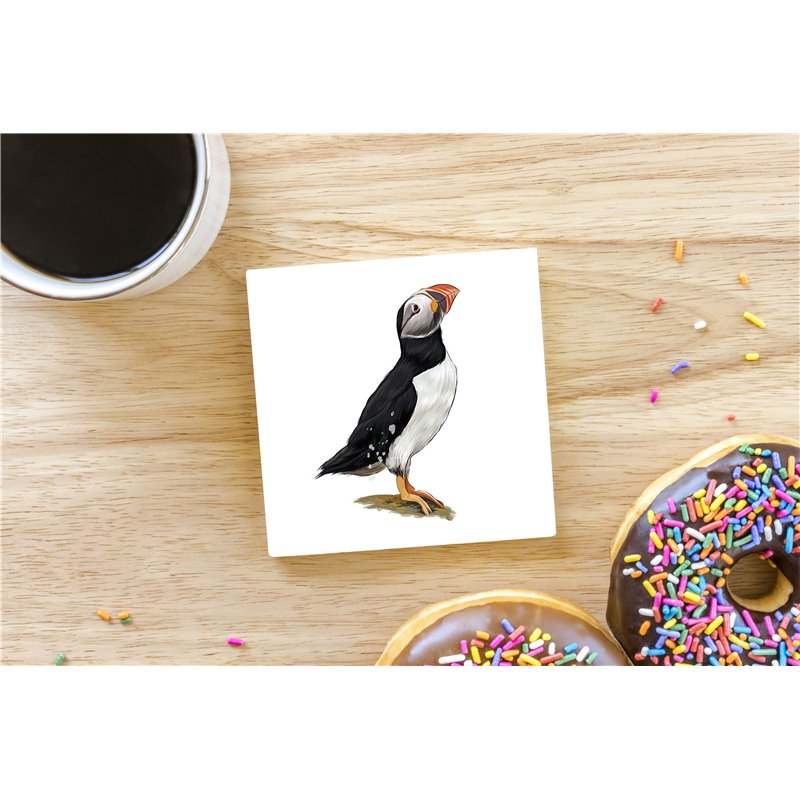 Tech Ceramic Coaster - 10cm  -  Bird (22)