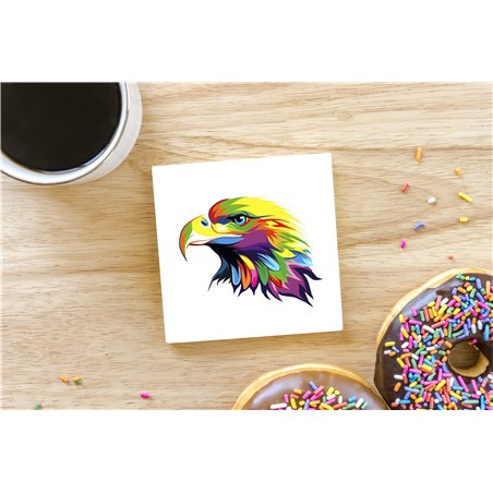 Tech Ceramic Coaster - 10cm  -  Bird (23)