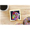 Tech Ceramic Coaster - 10cm  -  Cat (3)