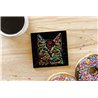 Tech Ceramic Coaster - 10cm  -  Cat (23)