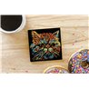 Tech Ceramic Coaster - 10cm  -  Cat (24)