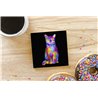 Tech Ceramic Coaster - 10cm  -  Cat (31)