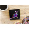 Tech Ceramic Coaster - 10cm  -  Cat (40)