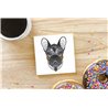 Tech Ceramic Coaster - 10cm  -  Dog (4)