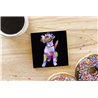 Tech Ceramic Coaster - 10cm  -  Dog (9)