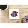Tech Ceramic Coaster - 10cm  -  Dog (13)