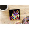 Tech Ceramic Coaster - 10cm  -  Dog (25)