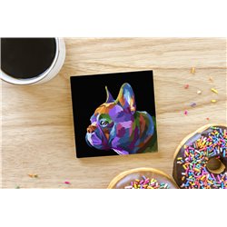 Tech Ceramic Coaster - 10cm  -  Dog (29)