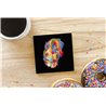 Tech Ceramic Coaster - 10cm  -  Dog (37)