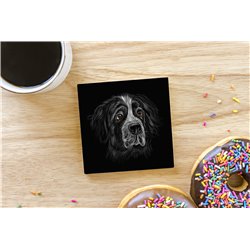 Tech Ceramic Coaster - 10cm  -  Dog (43)