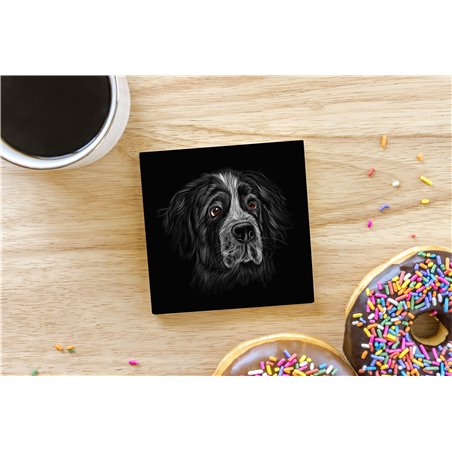 Tech Ceramic Coaster - 10cm  -  Dog (43)