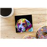 Tech Ceramic Coaster - 10cm  -  Dog (48)