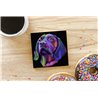 Tech Ceramic Coaster - 10cm  -  Dog (52)