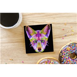 Tech Ceramic Coaster - 10cm  -  Dog (56)