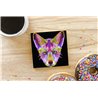 Tech Ceramic Coaster - 10cm  -  Dog (56)