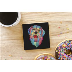 Tech Ceramic Coaster - 10cm  -  Dog (59)