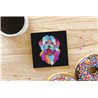 Tech Ceramic Coaster - 10cm  -  Dog (61)
