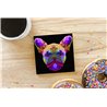 Tech Ceramic Coaster - 10cm  -  Dog (63)