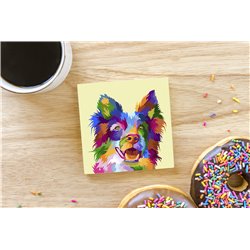 Tech Ceramic Coaster - 10cm  -  Dog (66)
