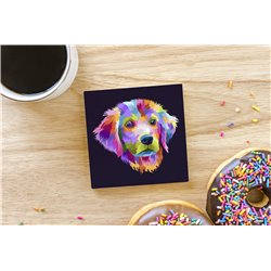 Tech Ceramic Coaster - 10cm  -  Dog (68)
