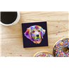 Tech Ceramic Coaster - 10cm  -  Dog (68)