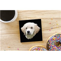 Tech Ceramic Coaster - 10cm  -  Dog (70)
