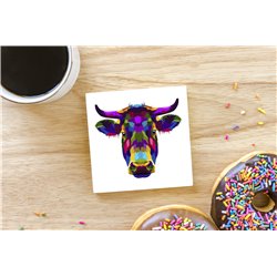 Tech Ceramic Coaster - 10cm  -  Dom (2)