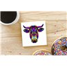 Tech Ceramic Coaster - 10cm  -  Dom (2)