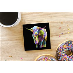 Tech Ceramic Coaster - 10cm  -  Dom (3)