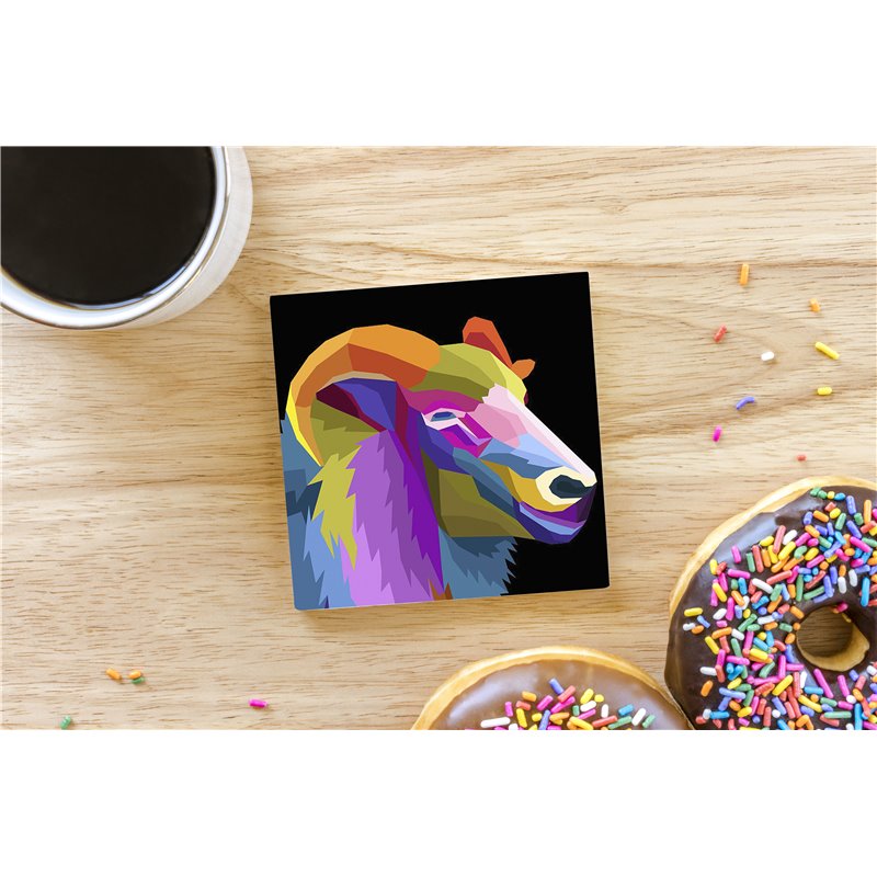 Tech Ceramic Coaster - 10cm  -  Dom (5)