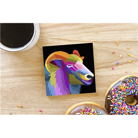 Tech Ceramic Coaster - 10cm  -  Dom (5)