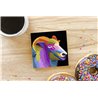 Tech Ceramic Coaster - 10cm  -  Dom (5)